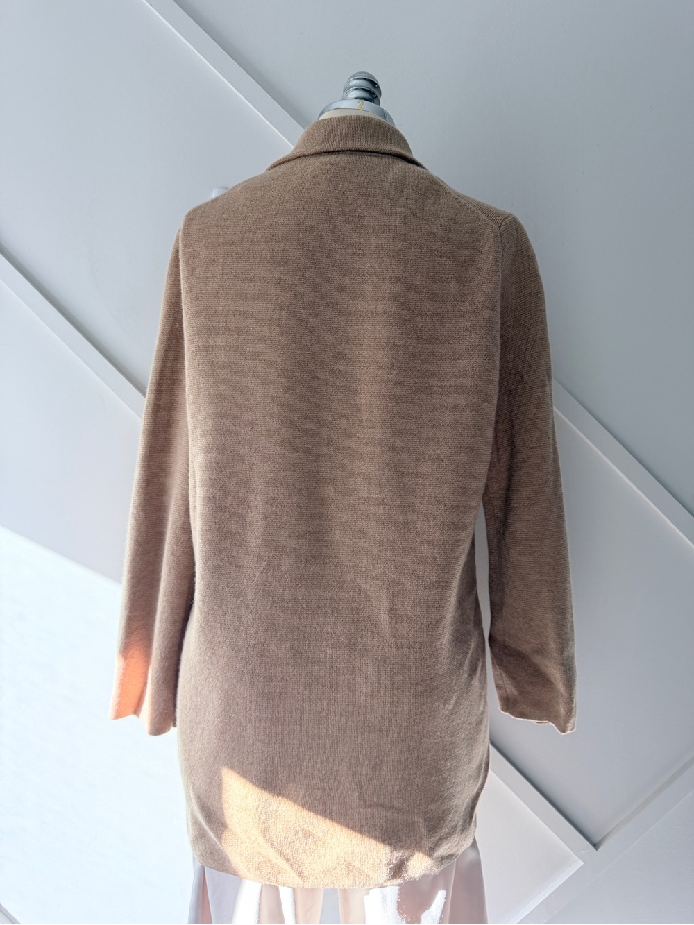 J.Crew Sophie Open Front Sweater Blazer Cardigan XS Camel Wool - Picture 3 of 14